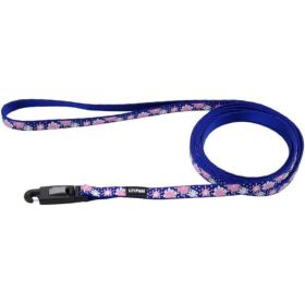 Li'L Pals Reflective Leash - Flowers with Dots - 6'L x 3/8"W
