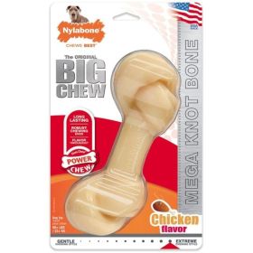 Nylabone Power Chew Knot Bone Big Dog Chew Toy Chicken Flavor - 1 count