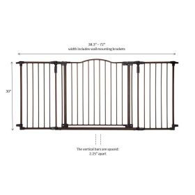 Deluxe Décor Wall Mounted Pet Gate
