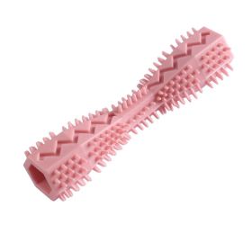 Chew Toys For Dog Teeth Cleaning (Color: Yellow and Black Polka Dot Ruffle: Pink)