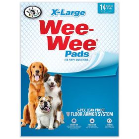 Wee-Wee Pads 14 pack (Color: Yellow and Black Polka Dot Ruffle: White)