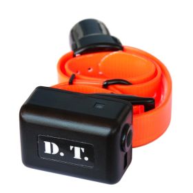 H2O Beeper Add-On Collar (Color: Yellow and Black Polka Dot Ruffle: Orange)