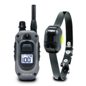 1/2 Mile 2 Dog Remote Trainer (Color: Yellow and Black Polka Dot Ruffle: Black)