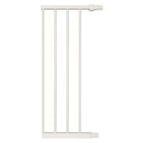 Steel Pressure Mount Pet Gate Extension 11" (Color: Yellow and Black Polka Dot Ruffle: White)