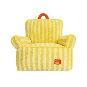 Striped Pet Bed Warm Cat Bed Four Seasons Universal Removable And Washable (Color: Yellow and Black Polka Dot Ruffle: Yellow)