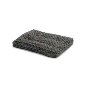Quiet Time Deluxe Ombre' Dog Bed (Color: Yellow and Black Polka Dot Ruffle: Gray)