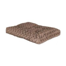 Quiet Time Deluxe Ombre' Dog Bed (Color: Yellow and Black Polka Dot Ruffle: Mocha)