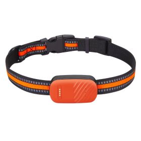 Pet Dog Cat Animal Waterproof Anti-lost Anti-theft Tracker (Color: Yellow and Black Polka Dot Ruffle: Orange)