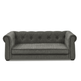 Elegant Rectangular Pet Bed For Medium And Large Dogs (Option: Dark gray)