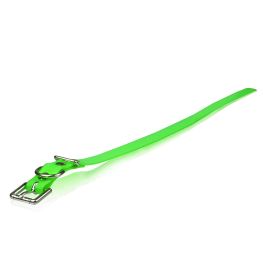 Extra Dog Collar Strap (Color: Yellow and Black Polka Dot Ruffle: Green)
