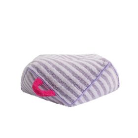 Striped Pet Bed Warm Cat Bed Four Seasons Universal Removable And Washable (Color: Yellow and Black Polka Dot Ruffle: Purple)