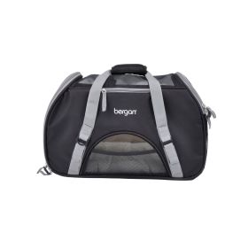 Pet Comfort Carrier (Color: Yellow and Black Polka Dot Ruffle: Black / Gray)