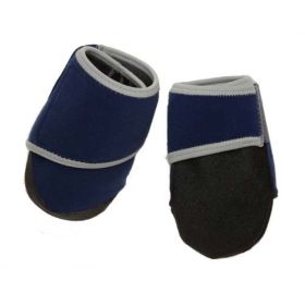 Booties For Dogs Box Set (Color: Yellow and Black Polka Dot Ruffle: Blue)