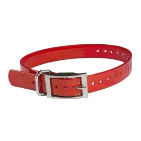 Replacement Collar Strap 1" (Color: Yellow and Black Polka Dot Ruffle: Red)
