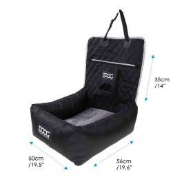 Pet Car Seat (Color: Yellow and Black Polka Dot Ruffle: Black)