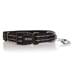 Neoprene Dog Collar Lassie (Color: Yellow and Black Polka Dot Ruffle: Black)