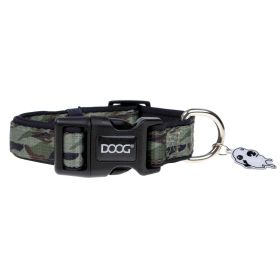 Neoprene Dog Collar Bruiser (Color: Yellow and Black Polka Dot Ruffle: Camo)