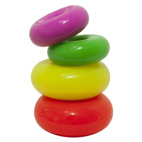 Indestructible Dawg Nut Dog Toy (Color: Yellow and Black Polka Dot Ruffle: Assorted)