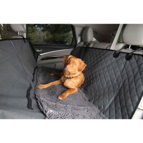 Dirty Dog 3-in-1 Car Seat Cover and Hammock (Color: Yellow and Black Polka Dot Ruffle: Cool Grey)
