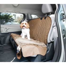 Dirty Dog 3-in-1 Car Seat Cover and Hammock (Color: Yellow and Black Polka Dot Ruffle: Tan)
