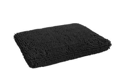 Dirty Dog Cushion Pad (Color: Yellow and Black Polka Dot Ruffle: Black)