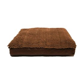 Dirty Dog Rectangle Bed (Color: Yellow and Black Polka Dot Ruffle: Brown)