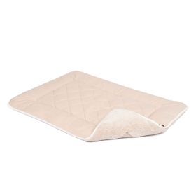 Pet Cotton Canvas Sleeper Cushion (Color: Yellow and Black Polka Dot Ruffle: Sand)