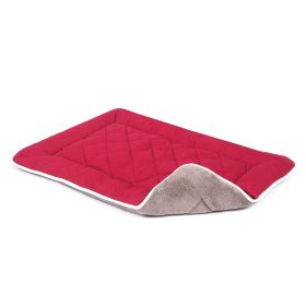 Pet Cotton Canvas Sleeper Cushion (Color: Yellow and Black Polka Dot Ruffle: Berry)