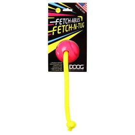 Fetch-ables Fetch-A-Tug Dog Toy (Color: Yellow and Black Polka Dot Ruffle: Pink)