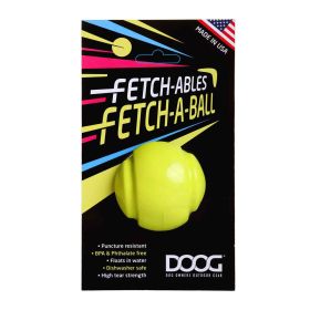 Fetch-ables Fetch-A-Ball Dog Toy (Color: Yellow and Black Polka Dot Ruffle: Yellow)