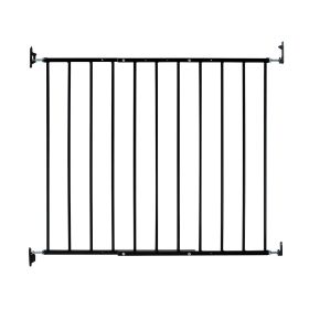 Safeway Wall Mounted Pet Gate (Color: Yellow and Black Polka Dot Ruffle: Black)
