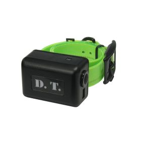 H2O 1 Mile Dog Remote Trainer Add-On Collar (Color: Yellow and Black Polka Dot Ruffle: Green)