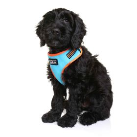Neoflex Dog Harness Beethoven Neon (Color: Yellow and Black Polka Dot Ruffle: Orange/Blue)