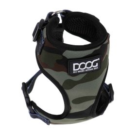 Neoflex Dog Harness Bruiser (Color: Yellow and Black Polka Dot Ruffle: Camo)