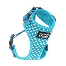 Neoflex Dog Harness Snoopy (Color: Yellow and Black Polka Dot Ruffle: Light Blue/White Polka Dot)