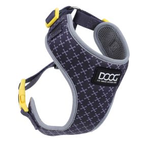 Neoflex Dog Harness Odie (Color: Yellow and Black Polka Dot Ruffle: Black/Purple/Yellow)