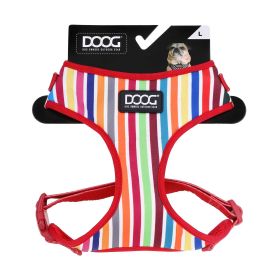 Neoflex Dog Harness Scooby (Color: Yellow and Black Polka Dot Ruffle: Rainbow)