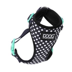 Neoflex Dog Harness Pongo (Color: Yellow and Black Polka Dot Ruffle: Black/White Polka Dot)