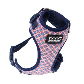 Neoflex Dog Harness Gromit (Color: Yellow and Black Polka Dot Ruffle: Blue/Pink)
