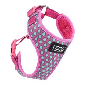 Neoflex Dog Harness Luna (Color: Yellow and Black Polka Dot Ruffle: Pink/Blue)