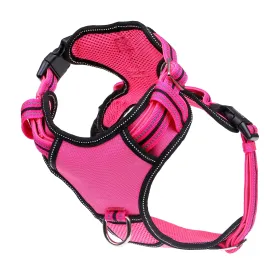 Neotech Dog Harness Lady (Color: Yellow and Black Polka Dot Ruffle: Pink)