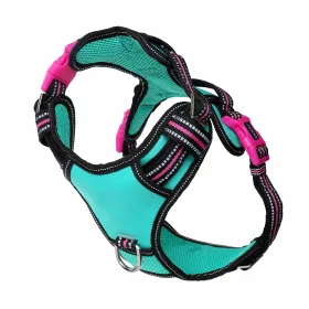 Neotech Dog Harness Rin Tin Tin (Color: Yellow and Black Polka Dot Ruffle: Blue/Pink/Black)