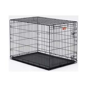 Dog Single Door i-Crate (Color: Yellow and Black Polka Dot Ruffle: Black)