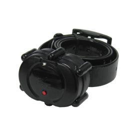 Micro-iDT Remote Dog Trainer Add-On Collar Black (Color: Yellow and Black Polka Dot Ruffle: Black)