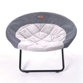 Elevated Cozy Cot (Color: Yellow and Black Polka Dot Ruffle: Gray)