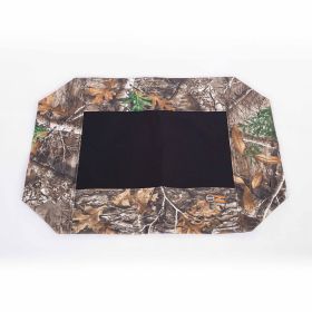 RealTree Original Pet Cot (Color: Yellow and Black Polka Dot Ruffle: Camo)