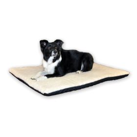 Ortho Thermo Pet Bed (Color: Yellow and Black Polka Dot Ruffle: White / Green)