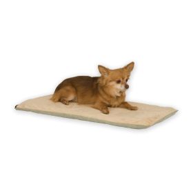 Thermo-Pet Mat (Color: Yellow and Black Polka Dot Ruffle: Sage)