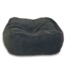 Cuddle Cube Pet Bed (Color: Yellow and Black Polka Dot Ruffle: Gray)