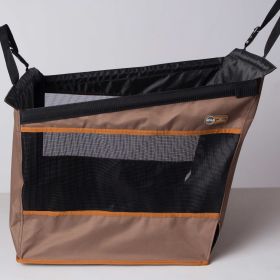 Buckle n' Go Pet Seat (Color: Yellow and Black Polka Dot Ruffle: Tan)